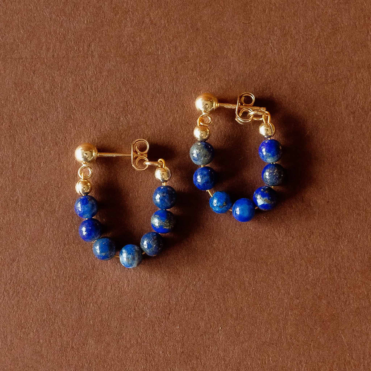 Midnight Hoop Earrings