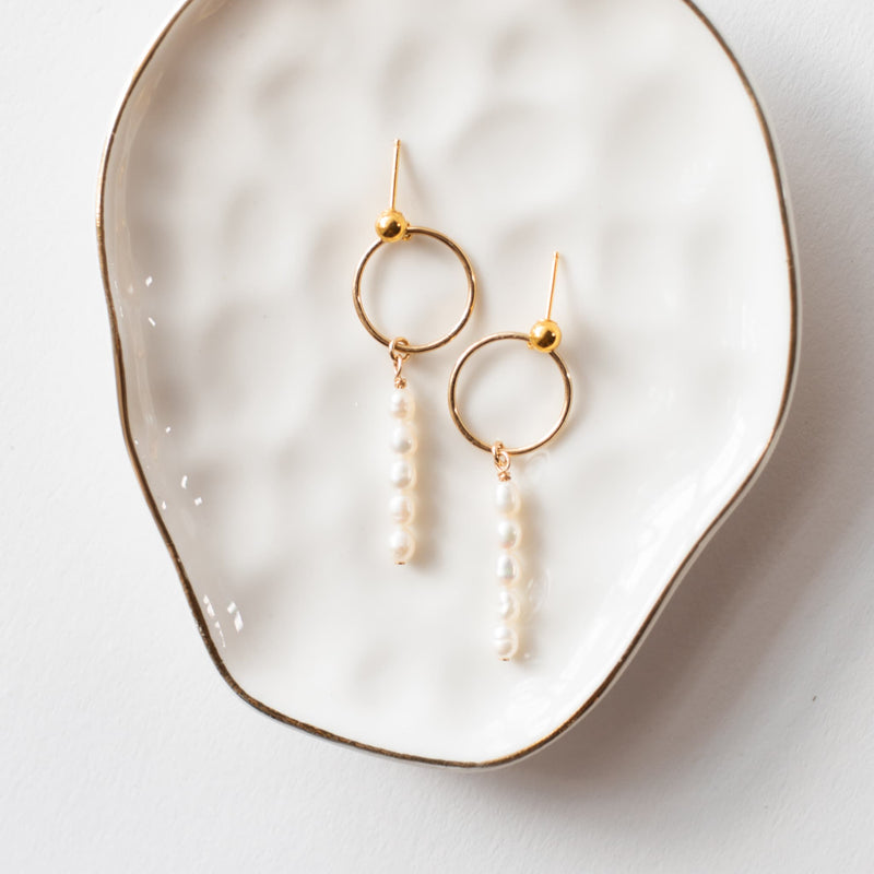 Emily Pearl Earrings