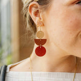 Red Ochre Lark Earrings