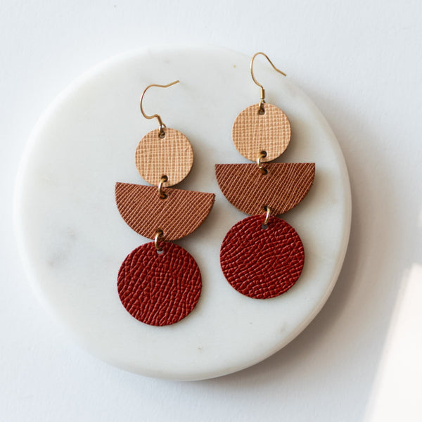 Red Ochre Lark Earrings