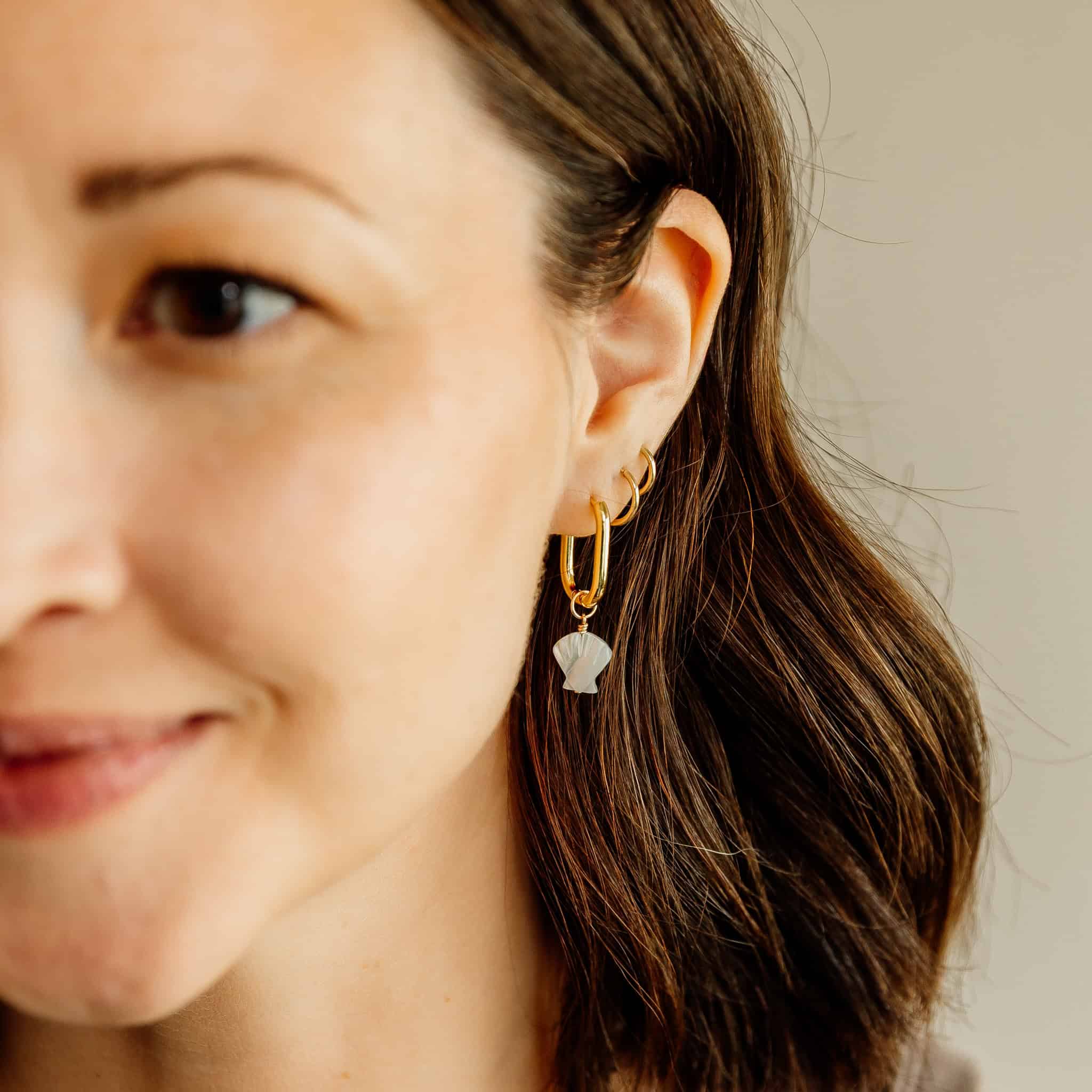 Pearl Seashell Earring Charms