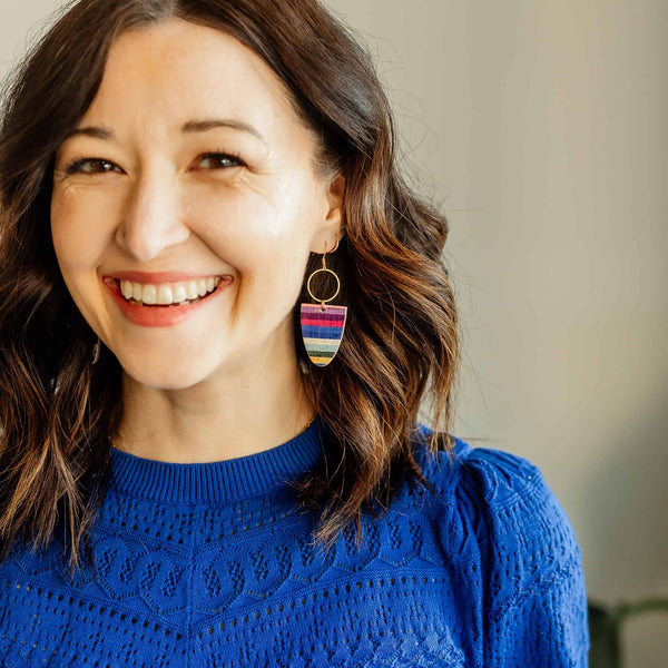 Striped Francis Earrings