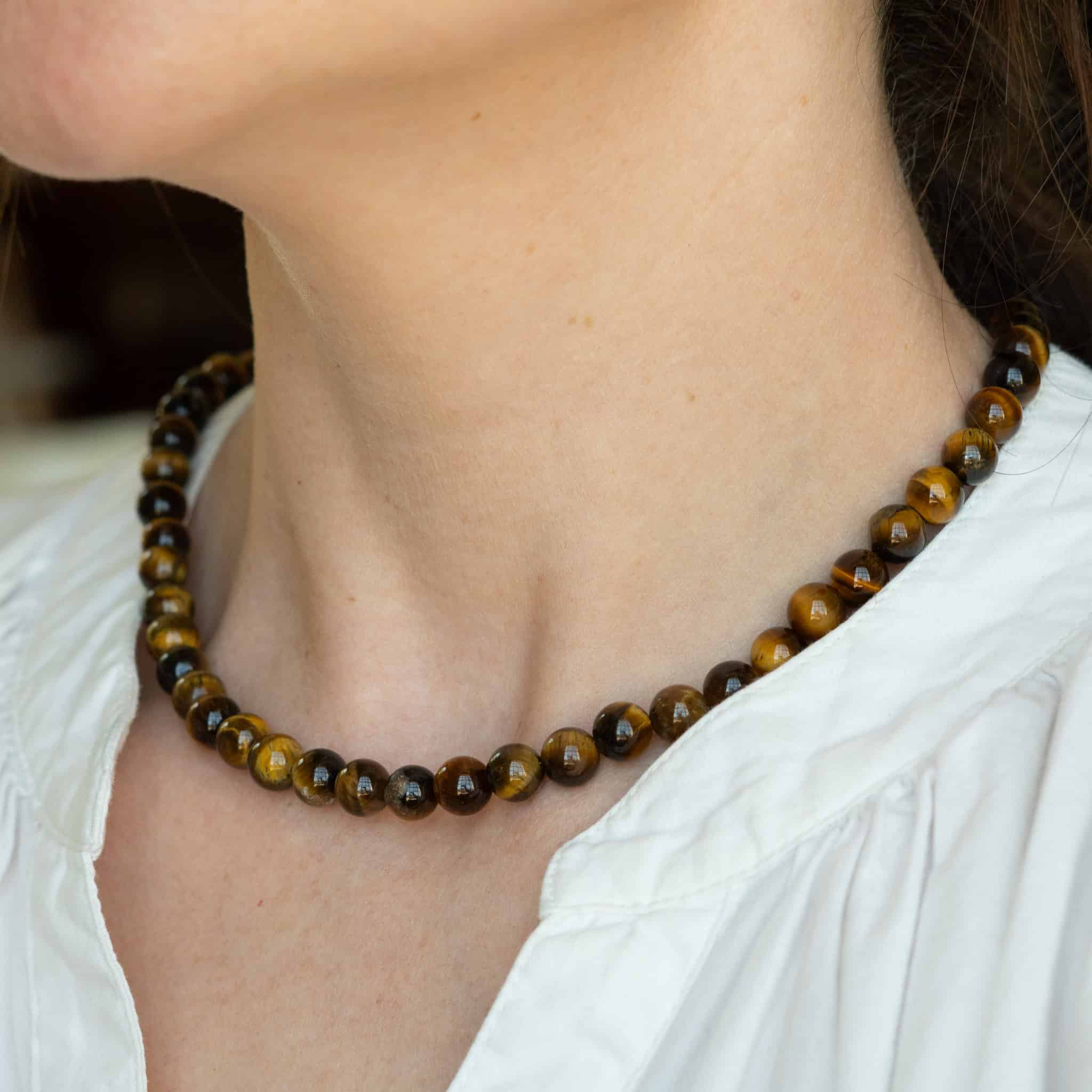 Tiger's Eye Beaded Necklace