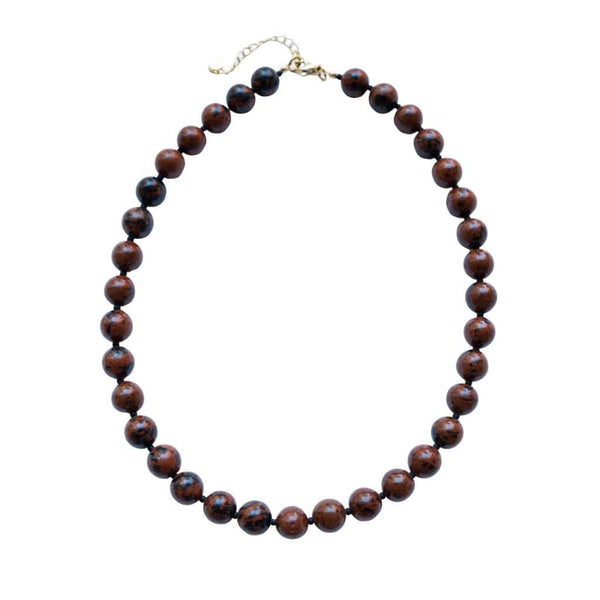 Umber Chunky Beaded Necklace