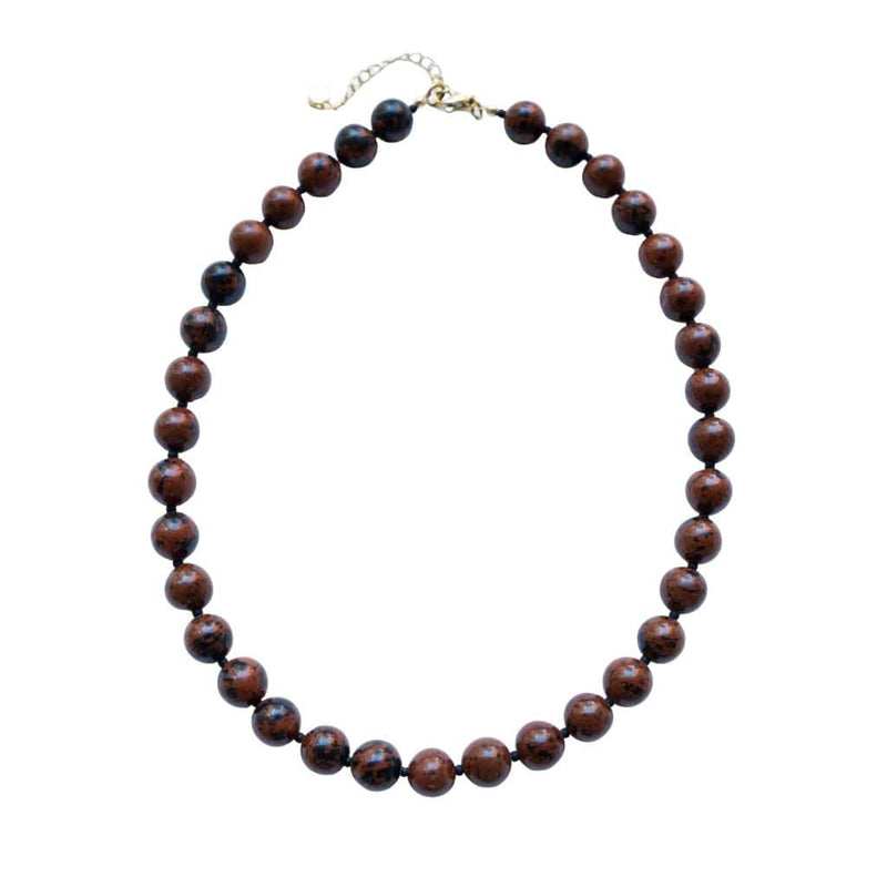 Umber Chunky Beaded Necklace
