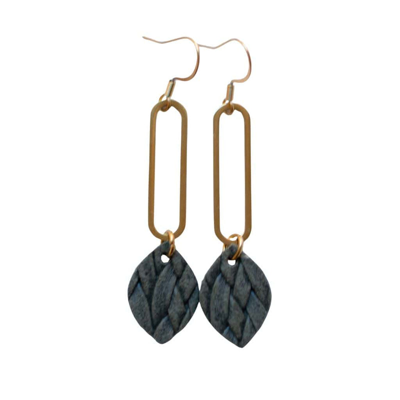 Woven Olive Lyn Earrings