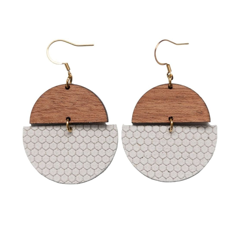 Sela Designs handmade jewelry with purpose mission charity lightweight leather earrings high quality