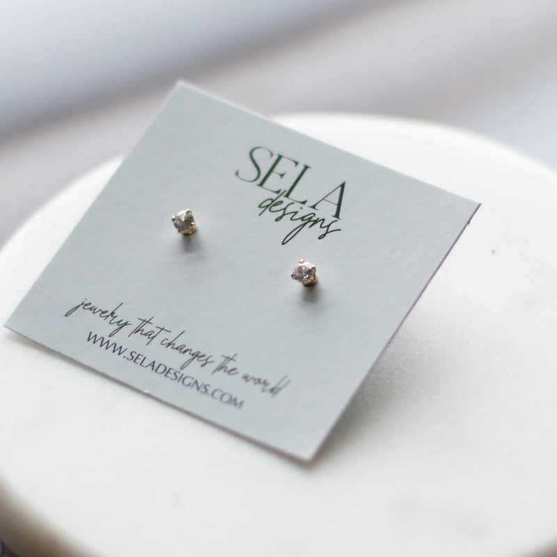 Crystal Stud Earrings