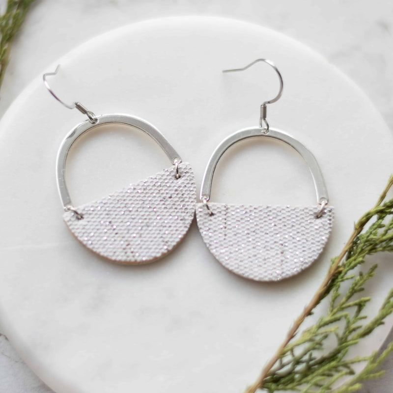 Silver Shimmer Jo Earrings