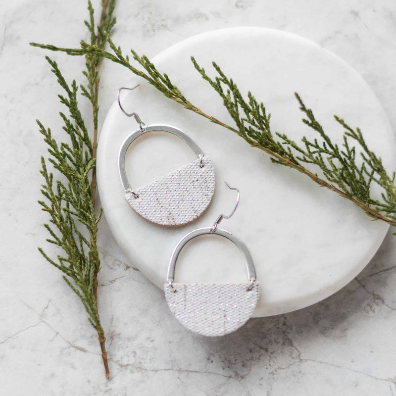 Silver Shimmer Jo Earrings