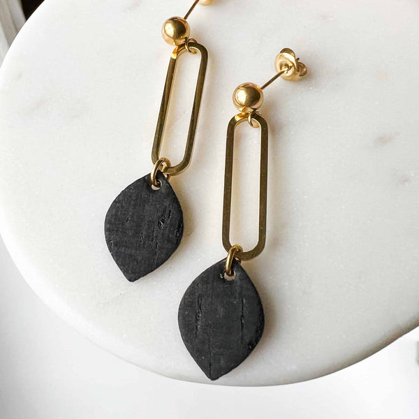 Black Lyn Earrings