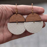 Sela Designs handmade jewelry with purpose mission charity lightweight leather earrings high quality