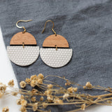 Sela Designs handmade jewelry with purpose mission charity lightweight leather earrings high quality