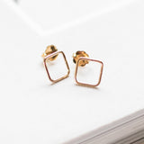 Diamond Post Earrings