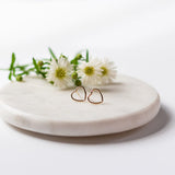 Open Heart Post Earrings