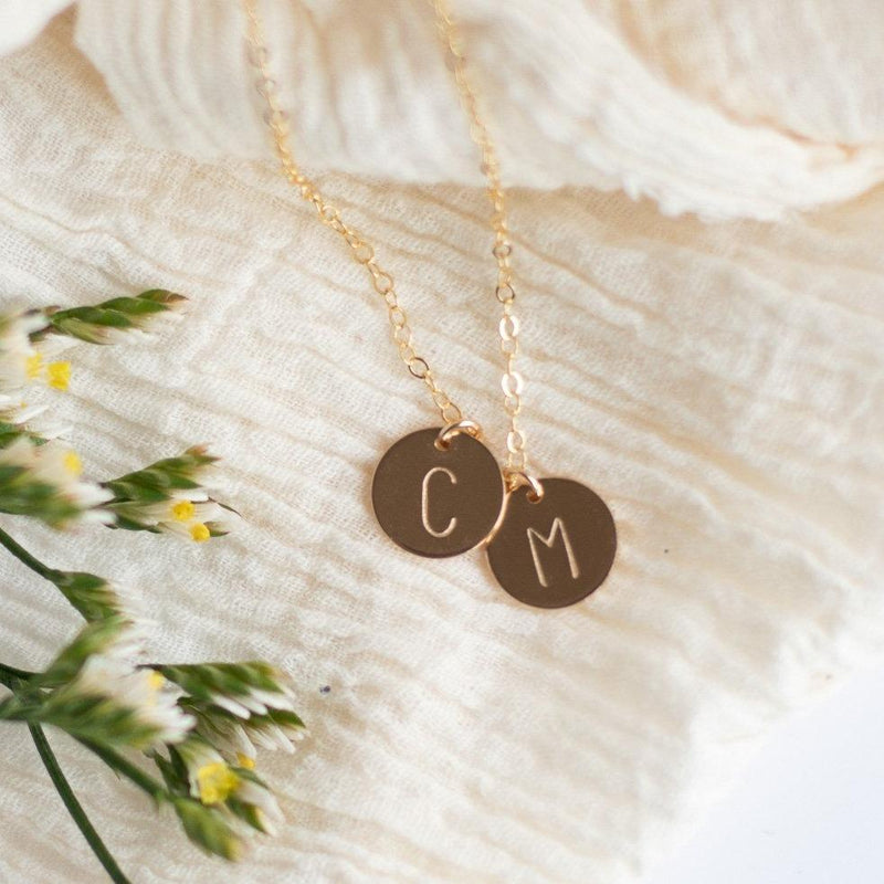 custom initial necklace for moms sela designs