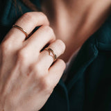 dainty gold stacking rings
