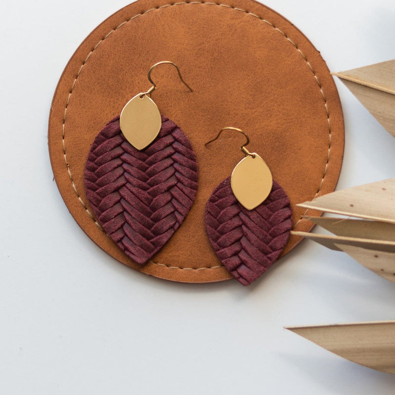 Wine Cora Earrings
